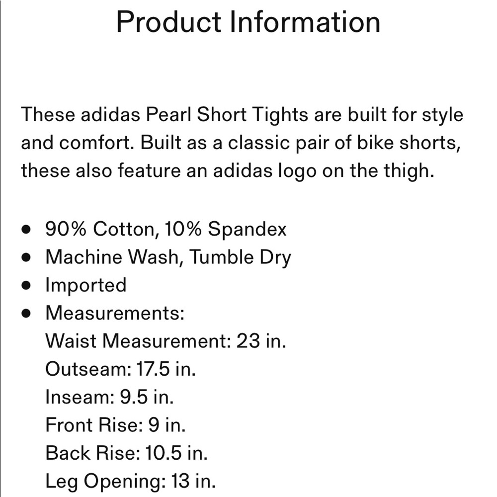 Adidas ivory pearled/studded shorts (S) - Picture 13 of 14